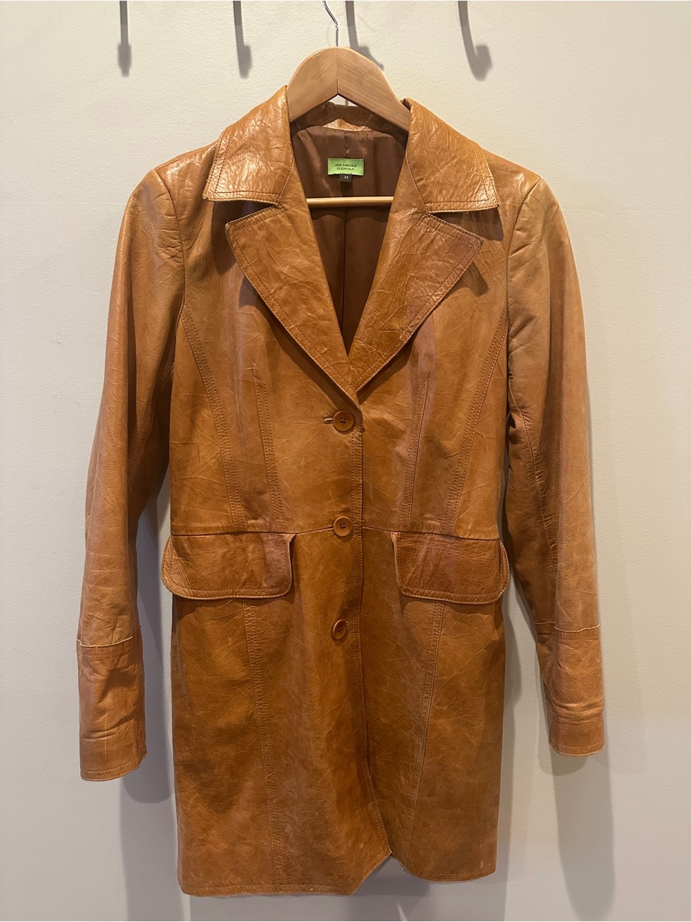John Carlisle Essentials Tan Leather Jacket